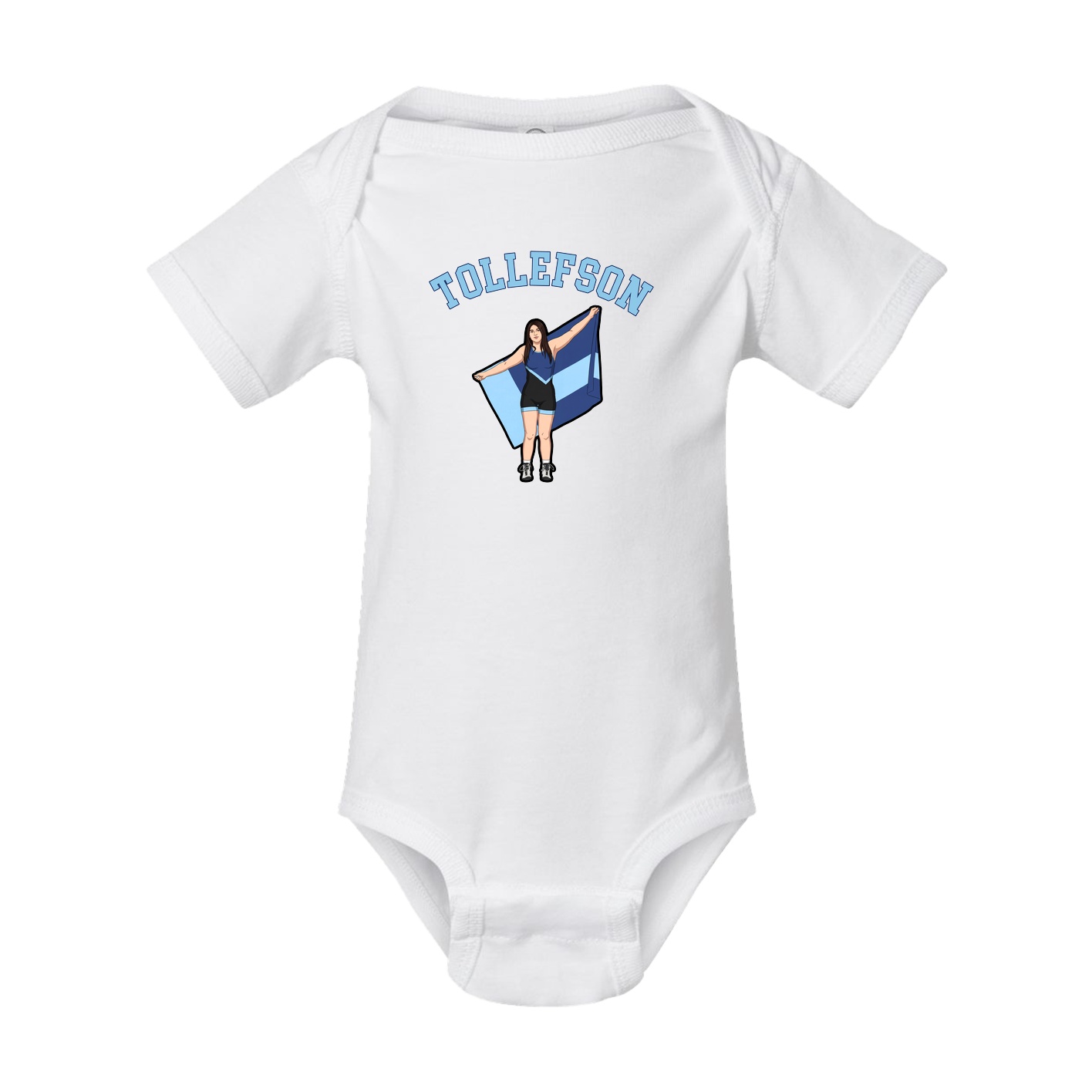 Baby Onesie — Shirsey Arch in White