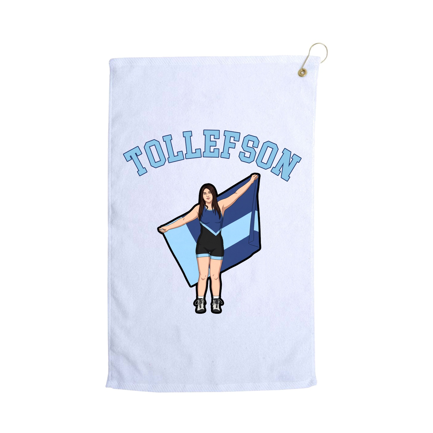 Golf Towel — Shirsey Arch in White