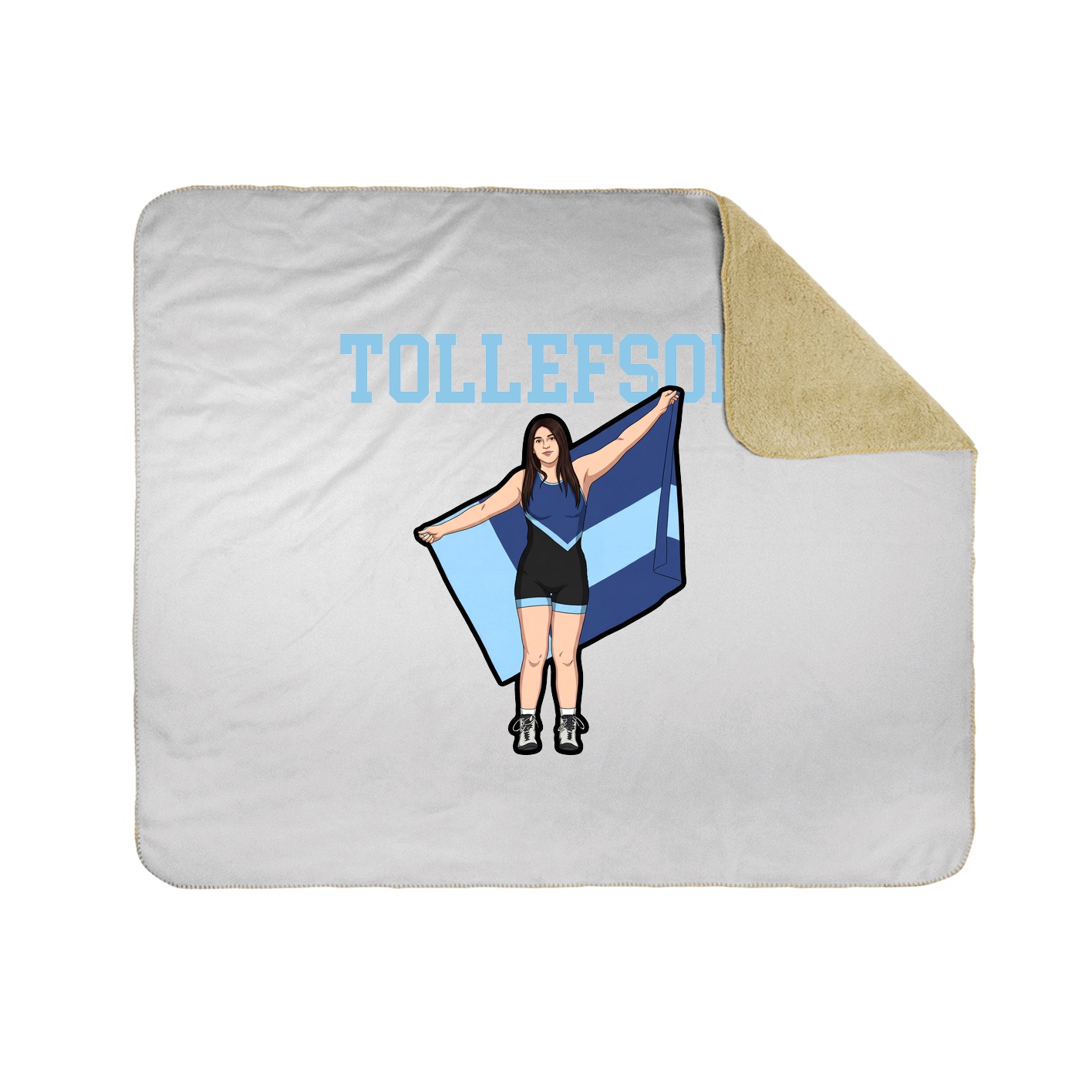 Throw Blanket — Shirsey in White