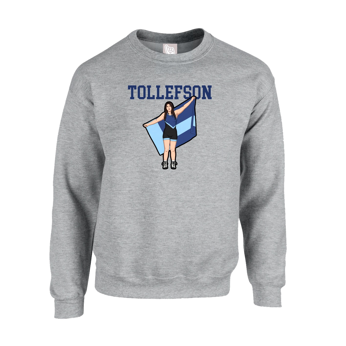 Fleece Crew — Shirsey in Grey