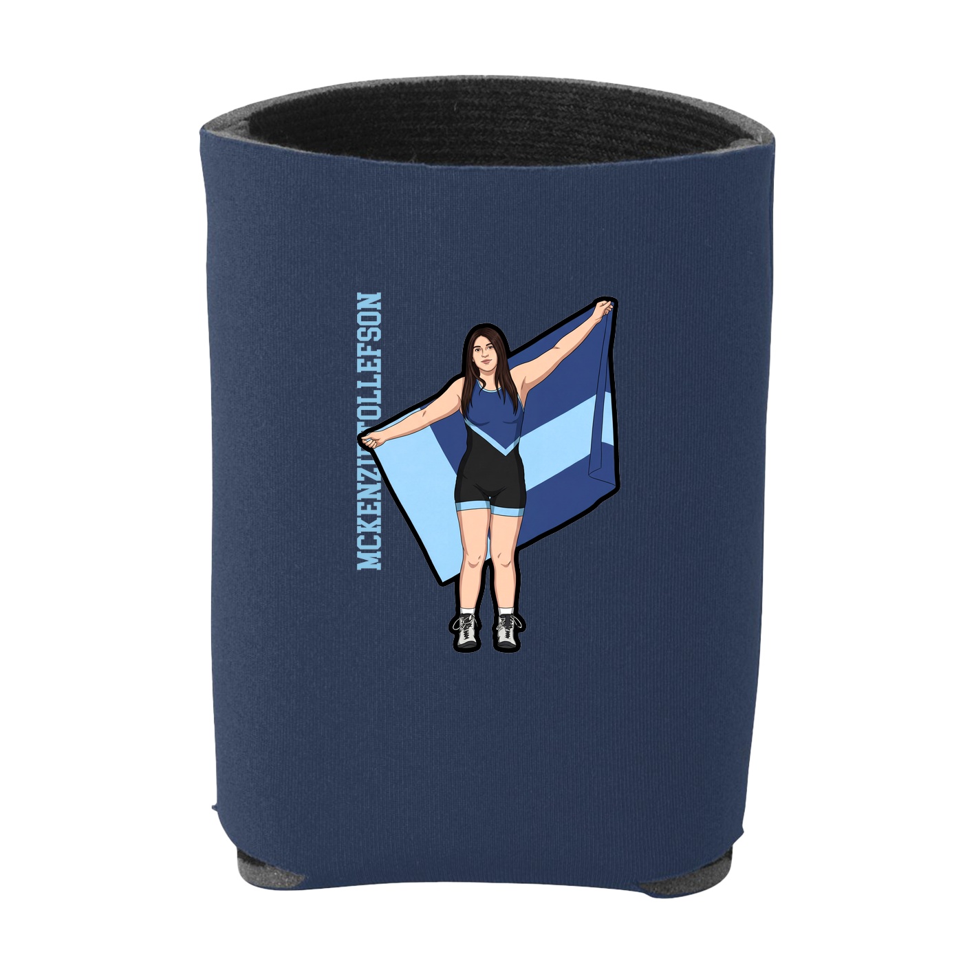 Can Holder — Name Vertical in Navy