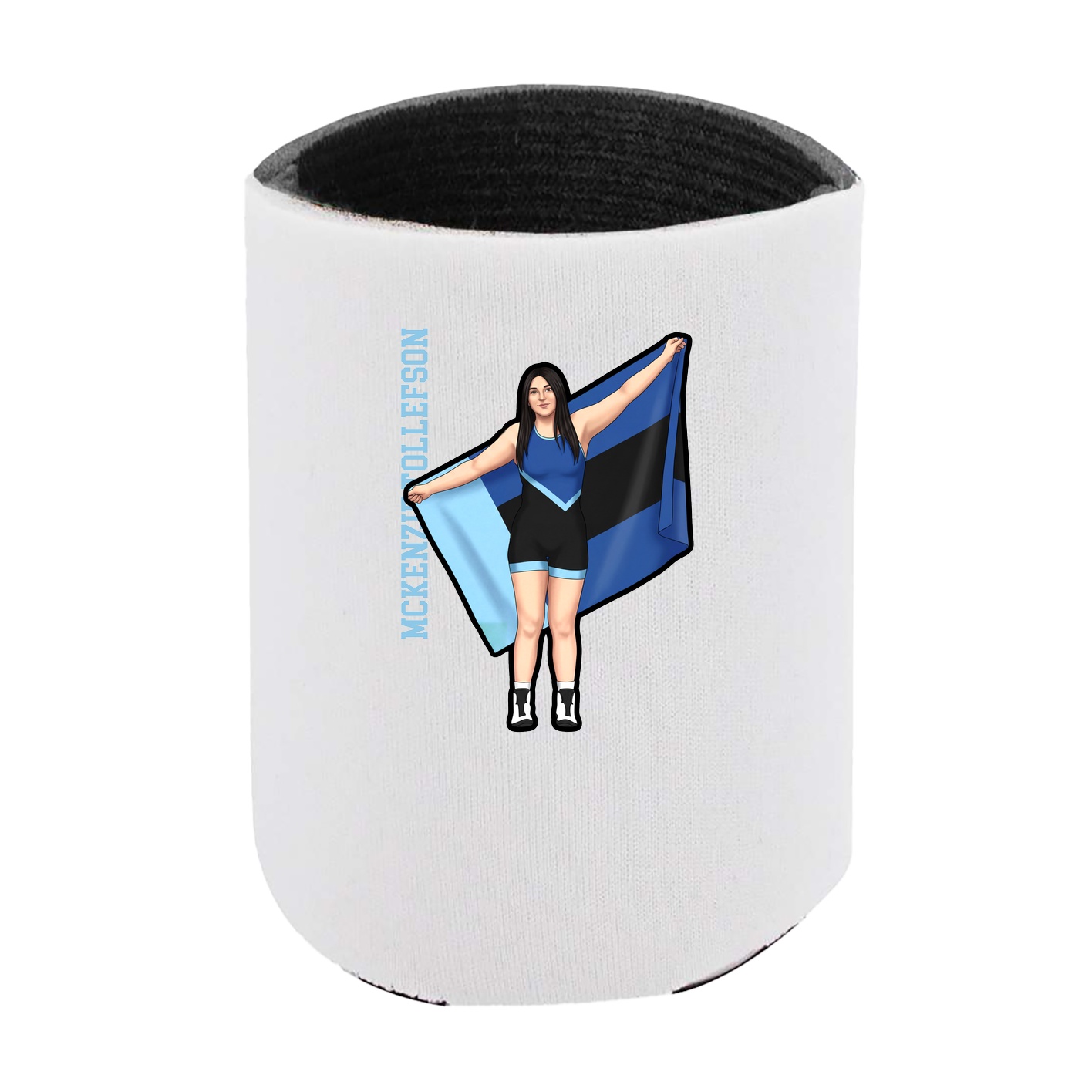 Can Holder — Name Vertical in White