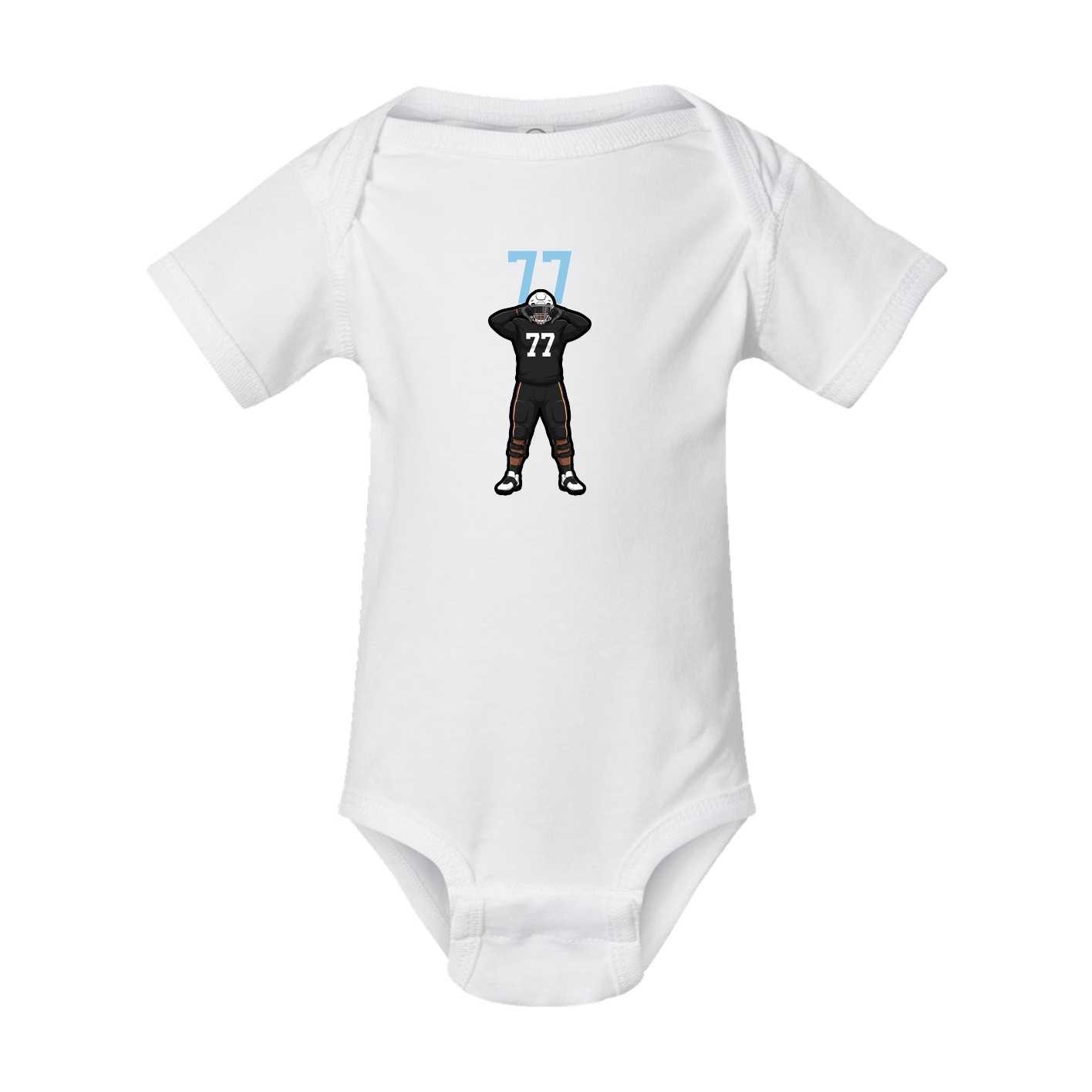 Baby Onesie — Number Top in White
