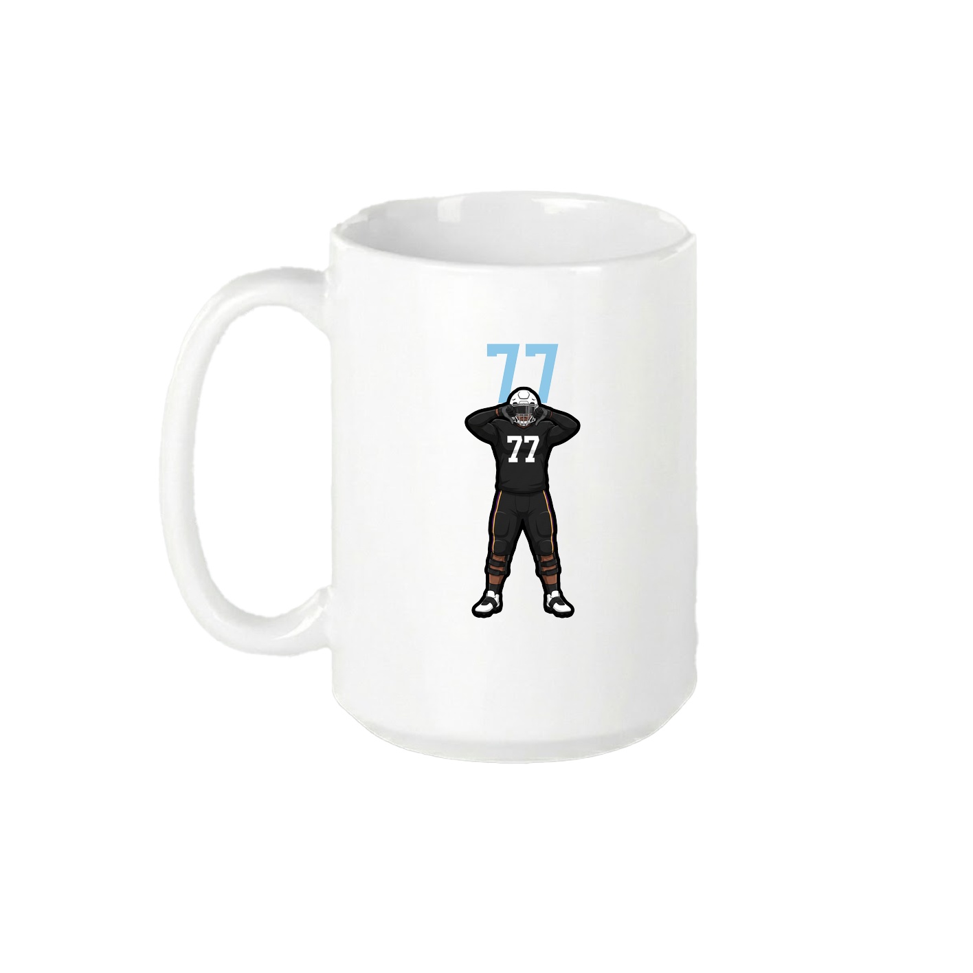 15oz Coffee Mug — Number Top in White