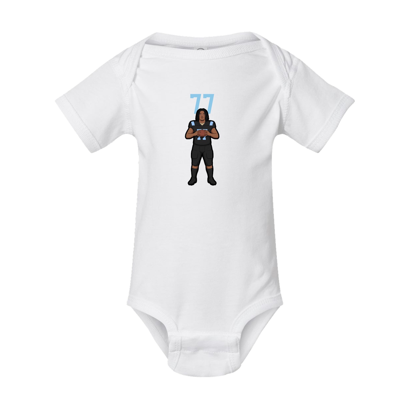 Baby Onesie — Number Top in White