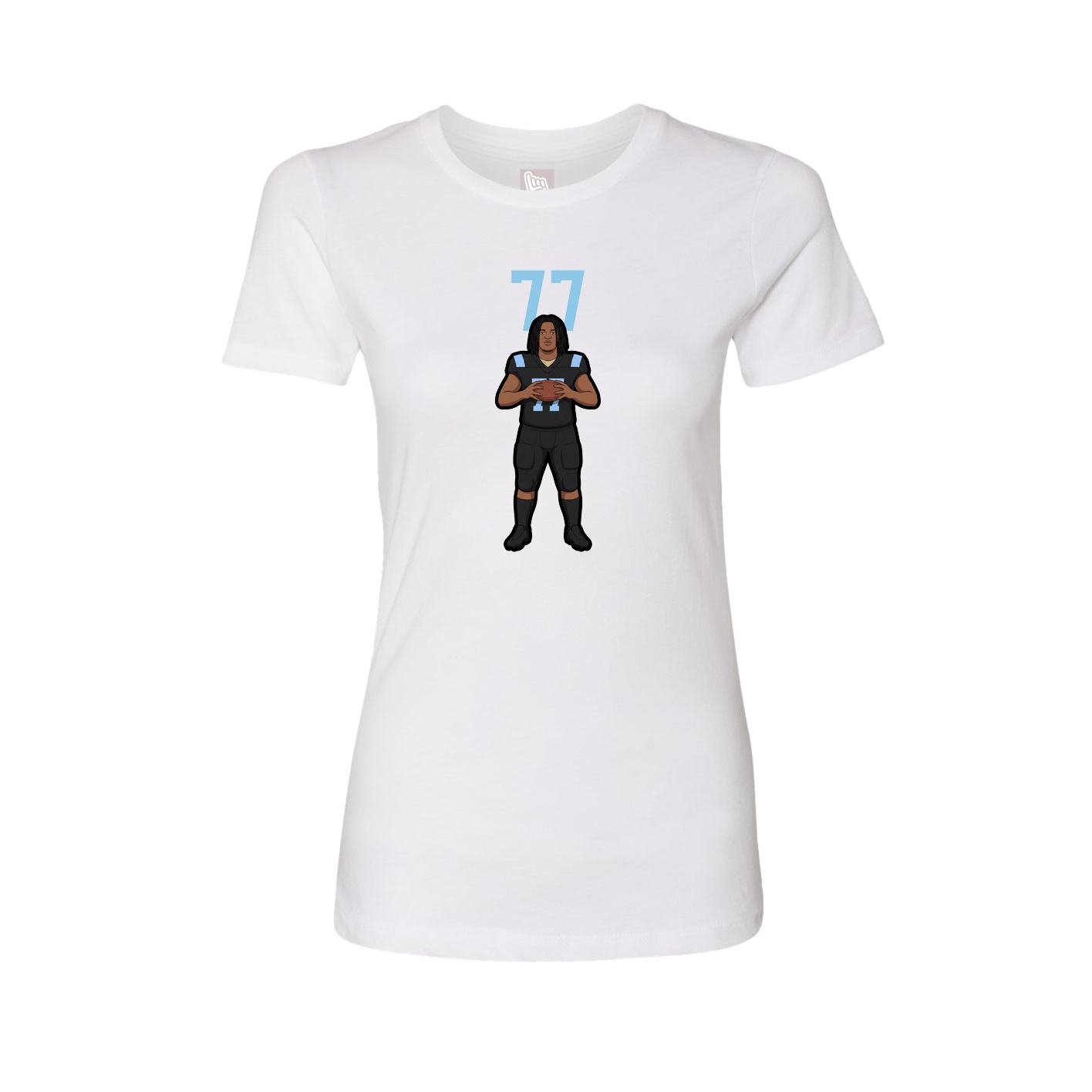Womens Tee — Number Top in White
