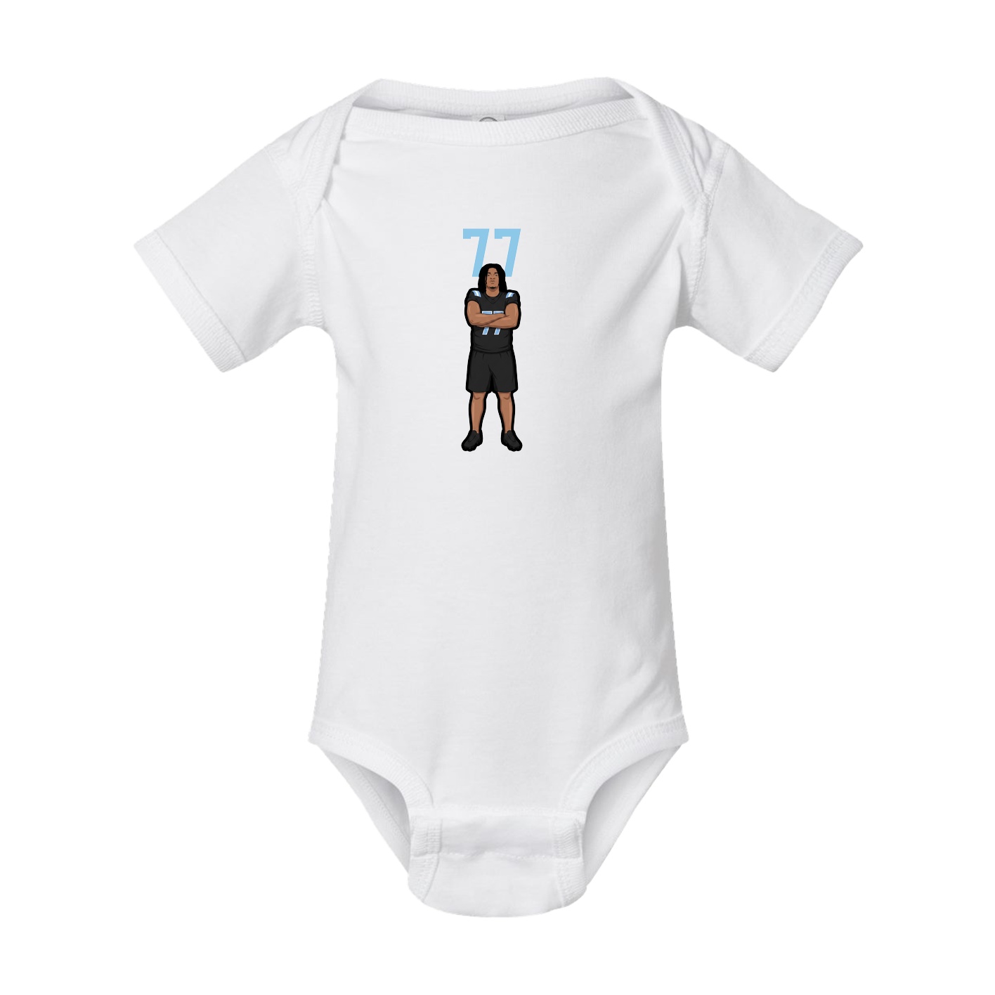 Baby Onesie — Number Top in White