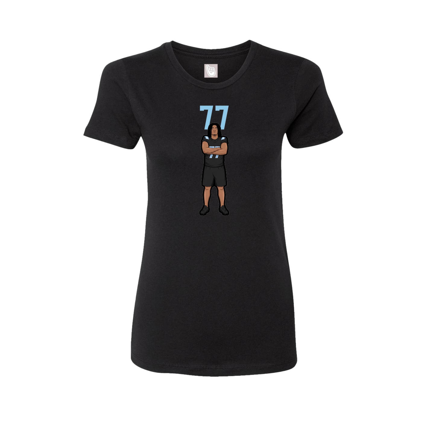 Womens Tee — Number Top in Black
