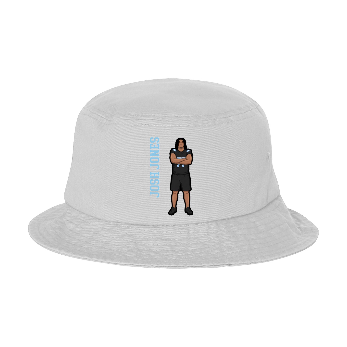 Bucket Cap — Name Vertical in White