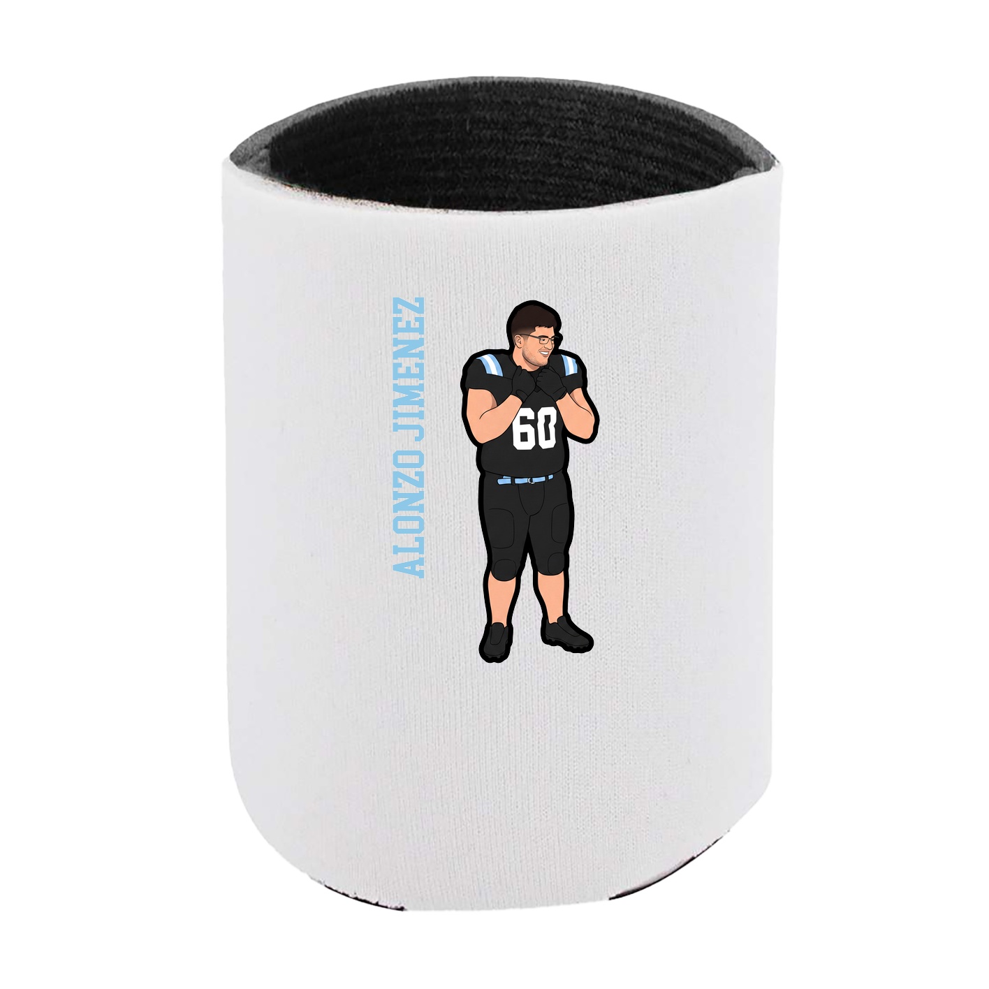 Can Holder — Name Vertical in White