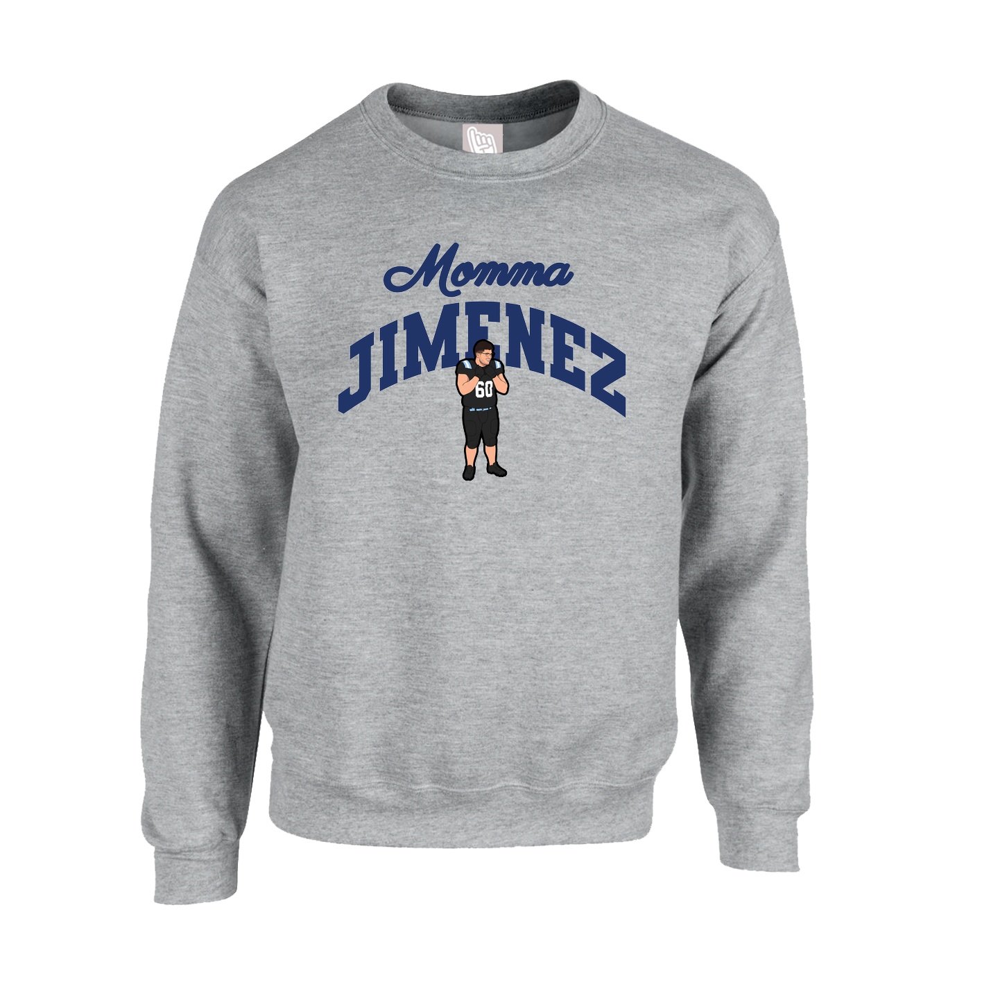 Fleece Crew — Mothers Day Arch in Grey