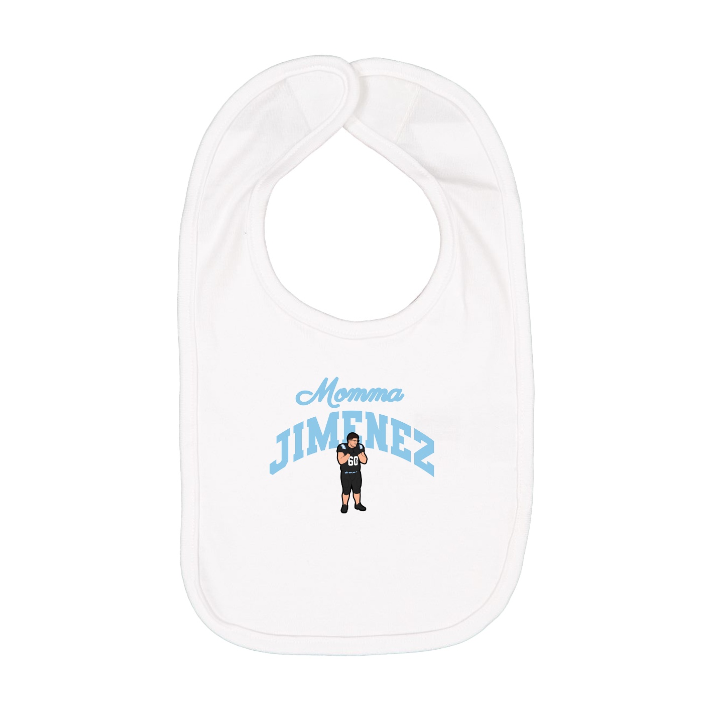Infant Bib — Mothers Day Arch in White