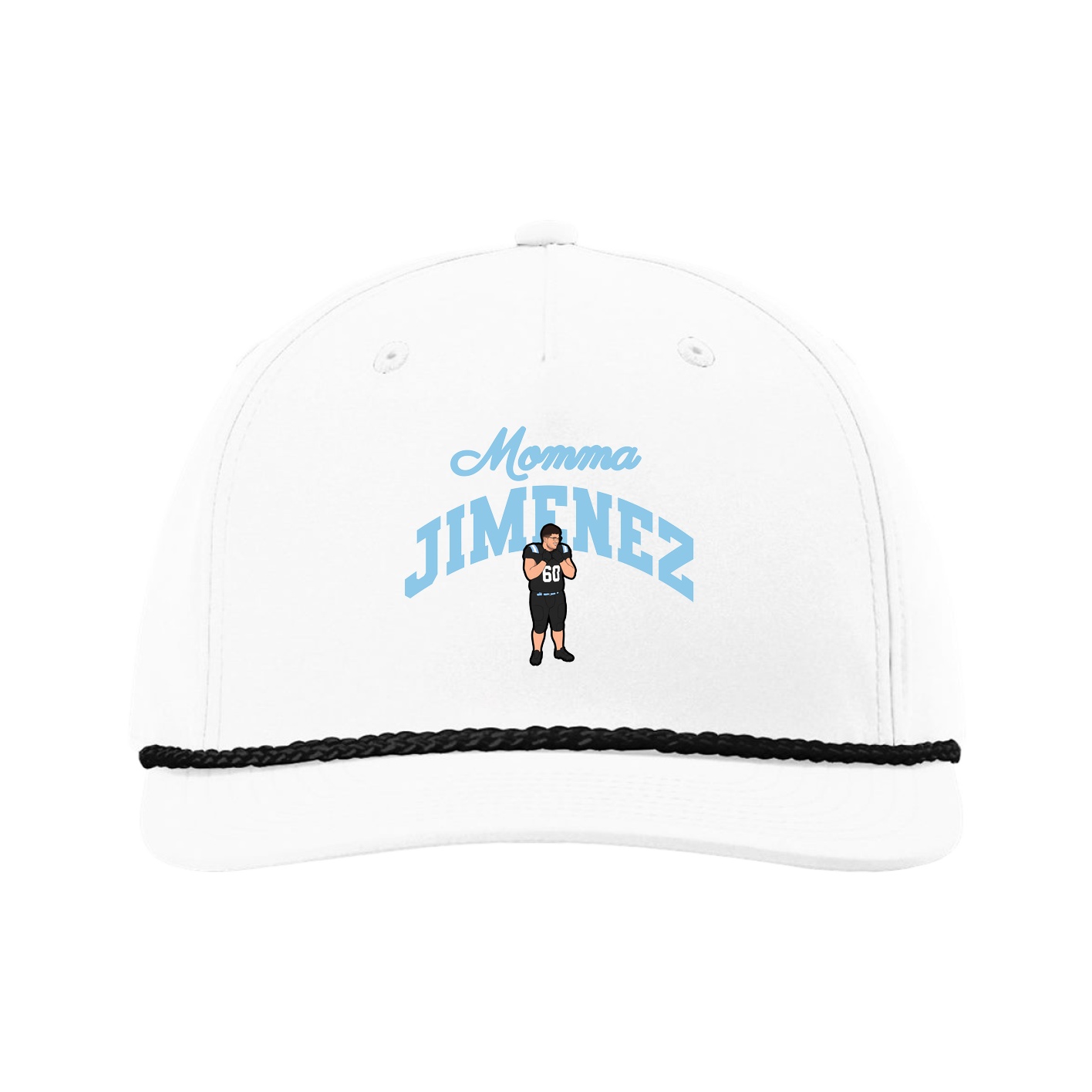 Five-Panel Classic Rope Cap — Mothers Day Arch in White