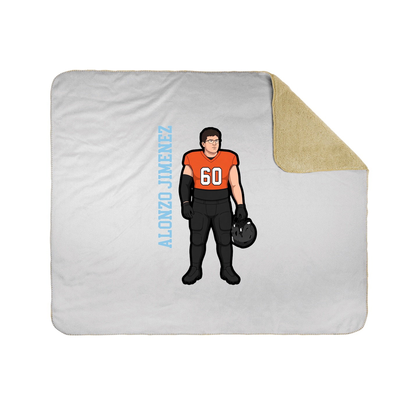 50x60 Sherpa Lined Throw Blanket