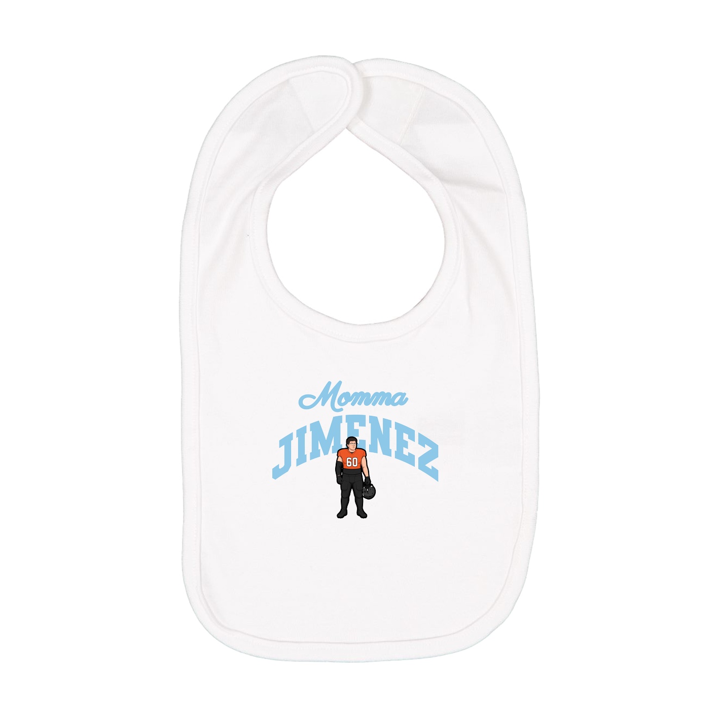 Infant Bib — Mothers Day Arch in White
