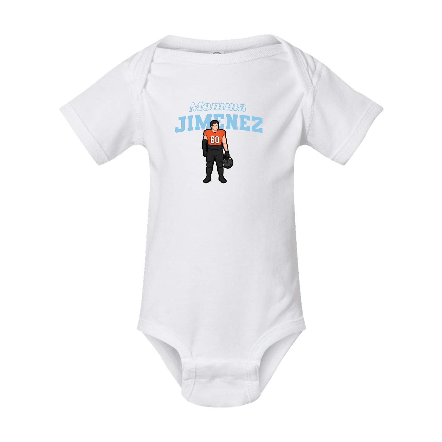 Baby Onesie — Mothers Day Block in White