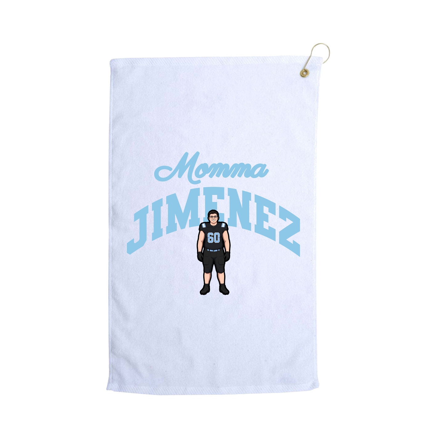 Golf Towel — Mothers Day Arch in White