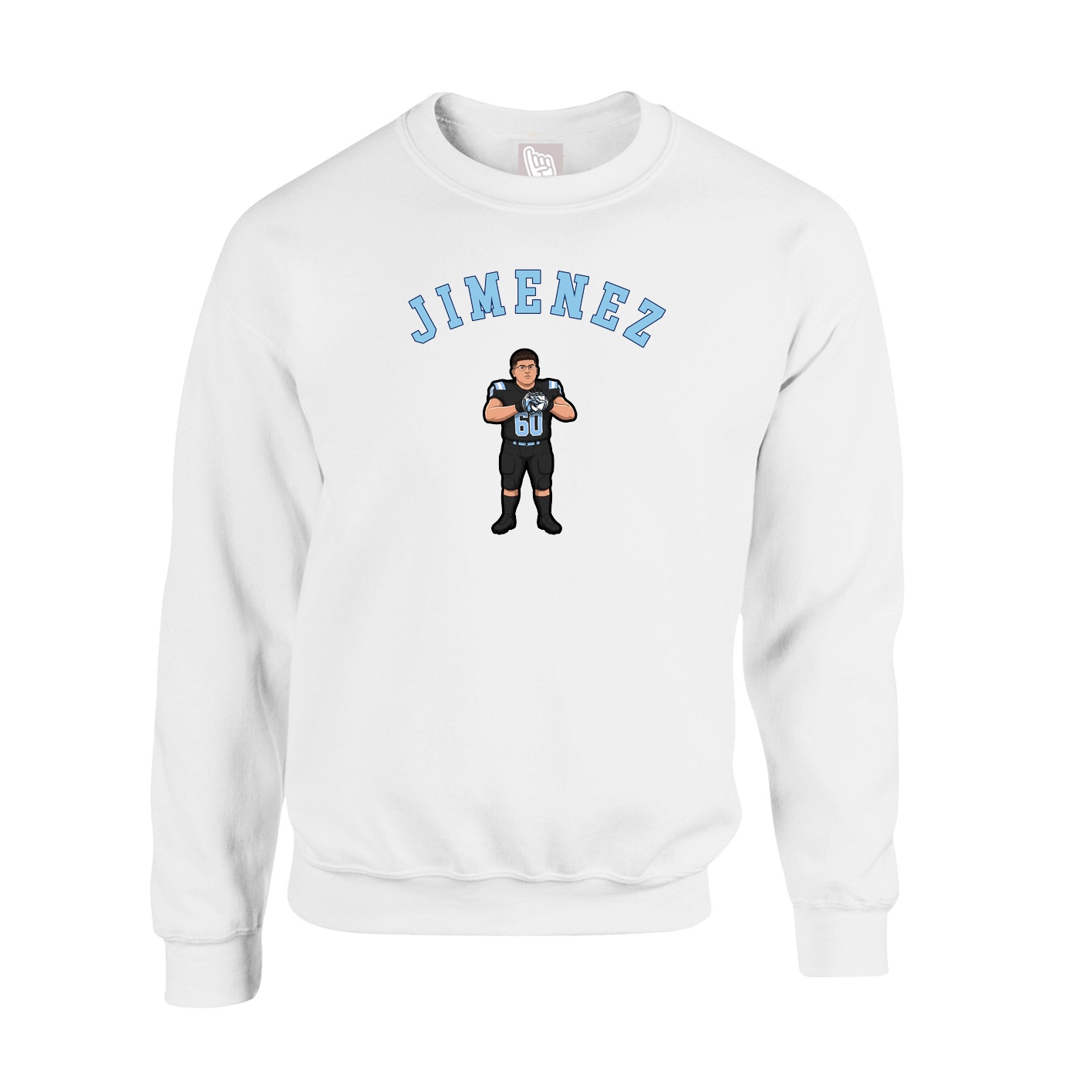 Fleece Crew — Shirsey Arch in White