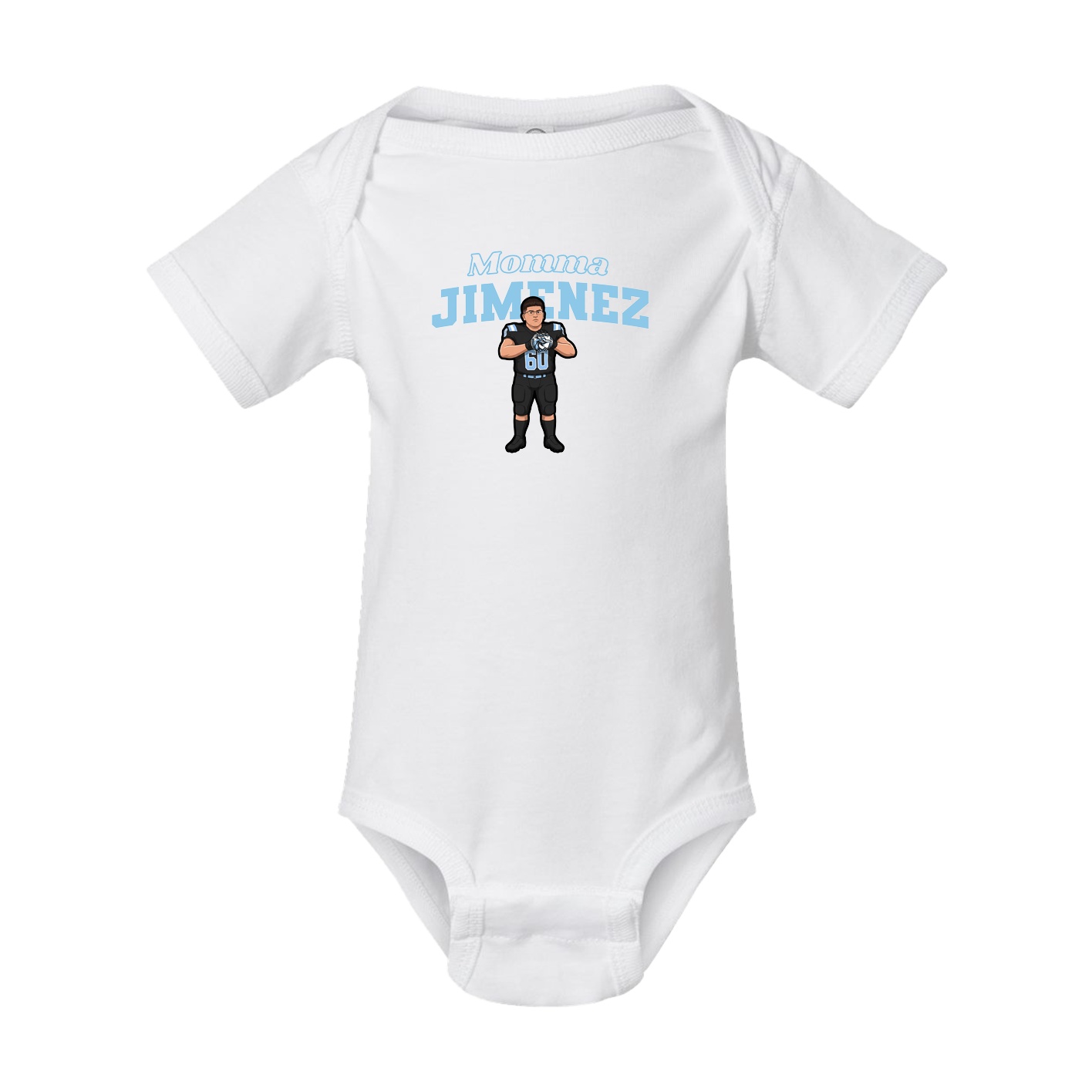 Baby Onesie — Mothers Day Block in White