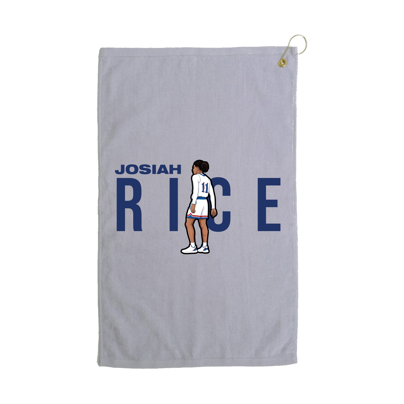Golf Towel — Player Name in Grey