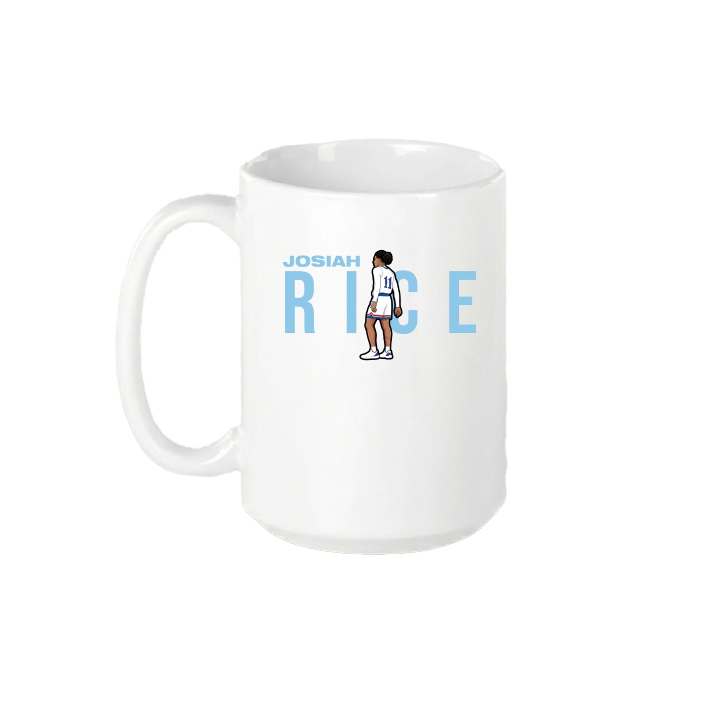 15oz Coffee Mug — Player Name in White