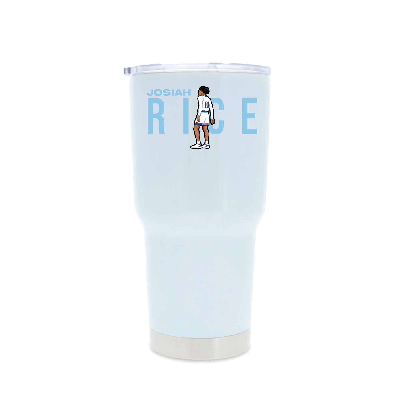 30oz Stainless Steel Tumbler — Player Name in White