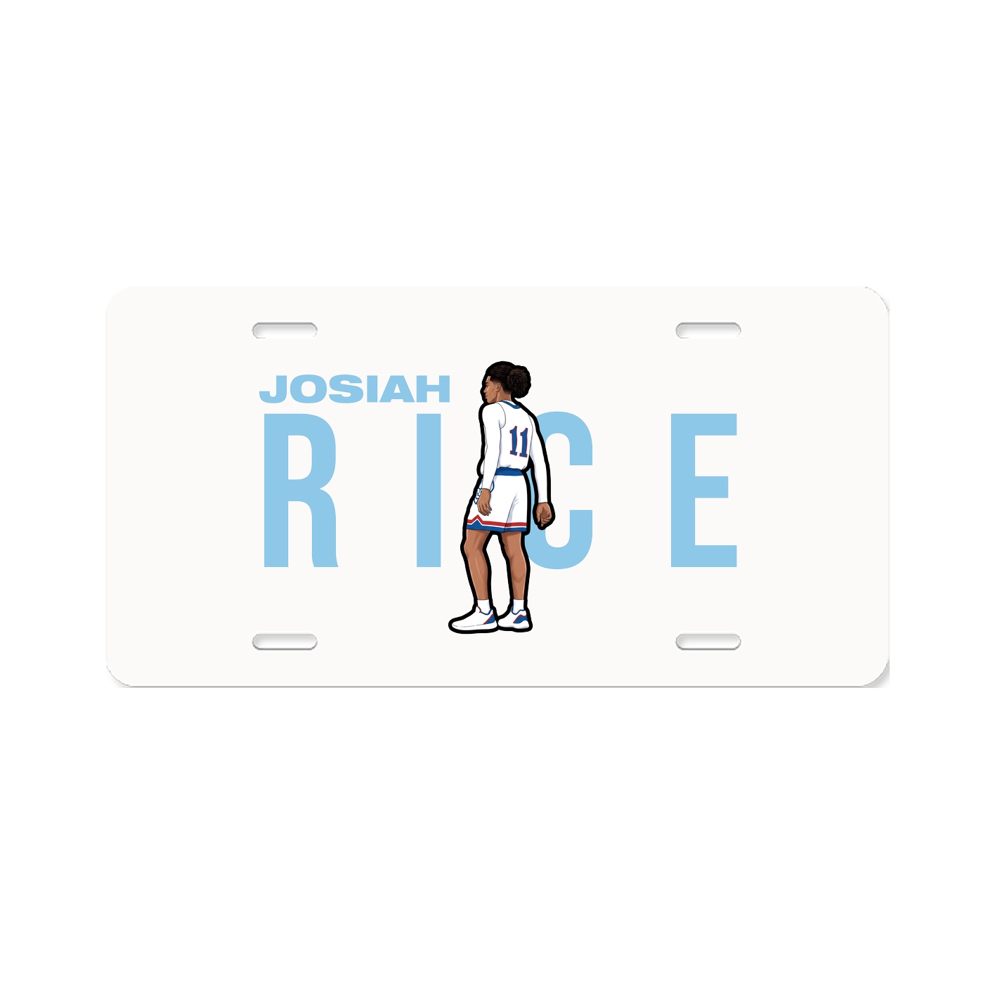 License Plate — Player Name in Classic