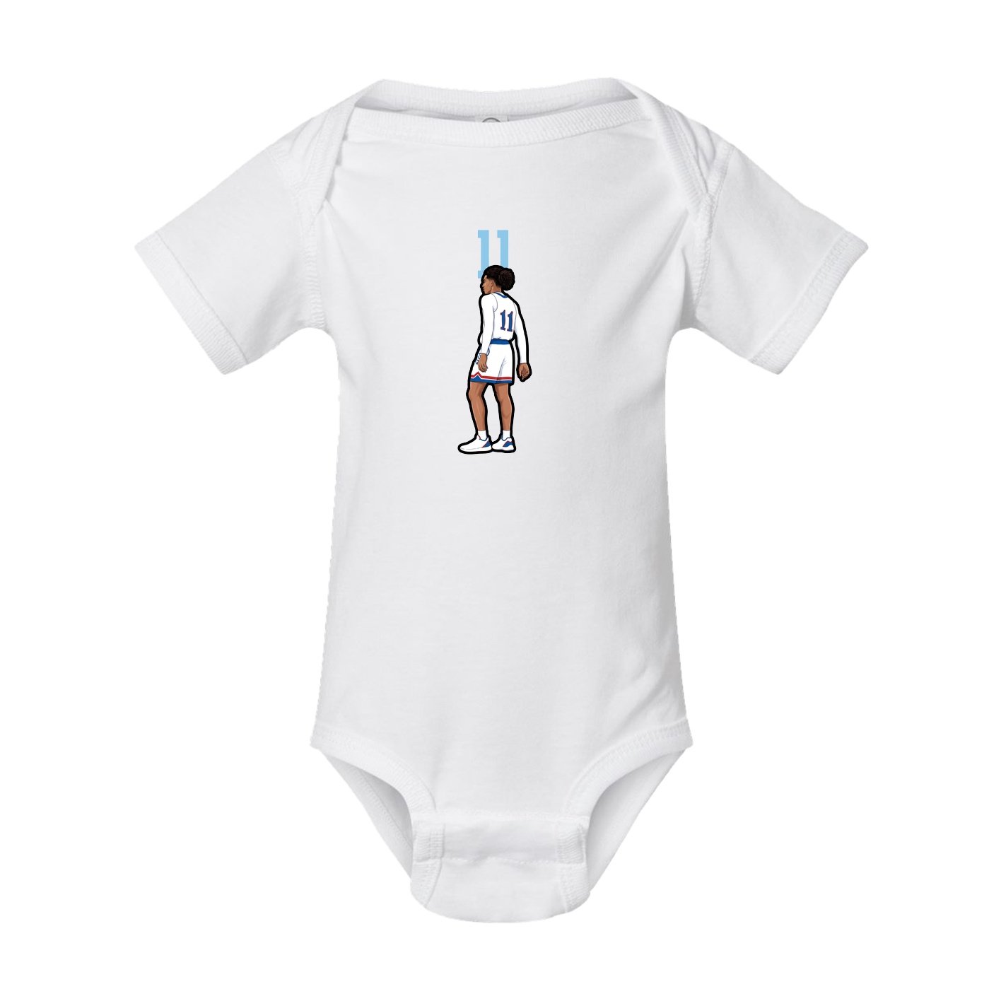 Baby Onesie — Number Top in White