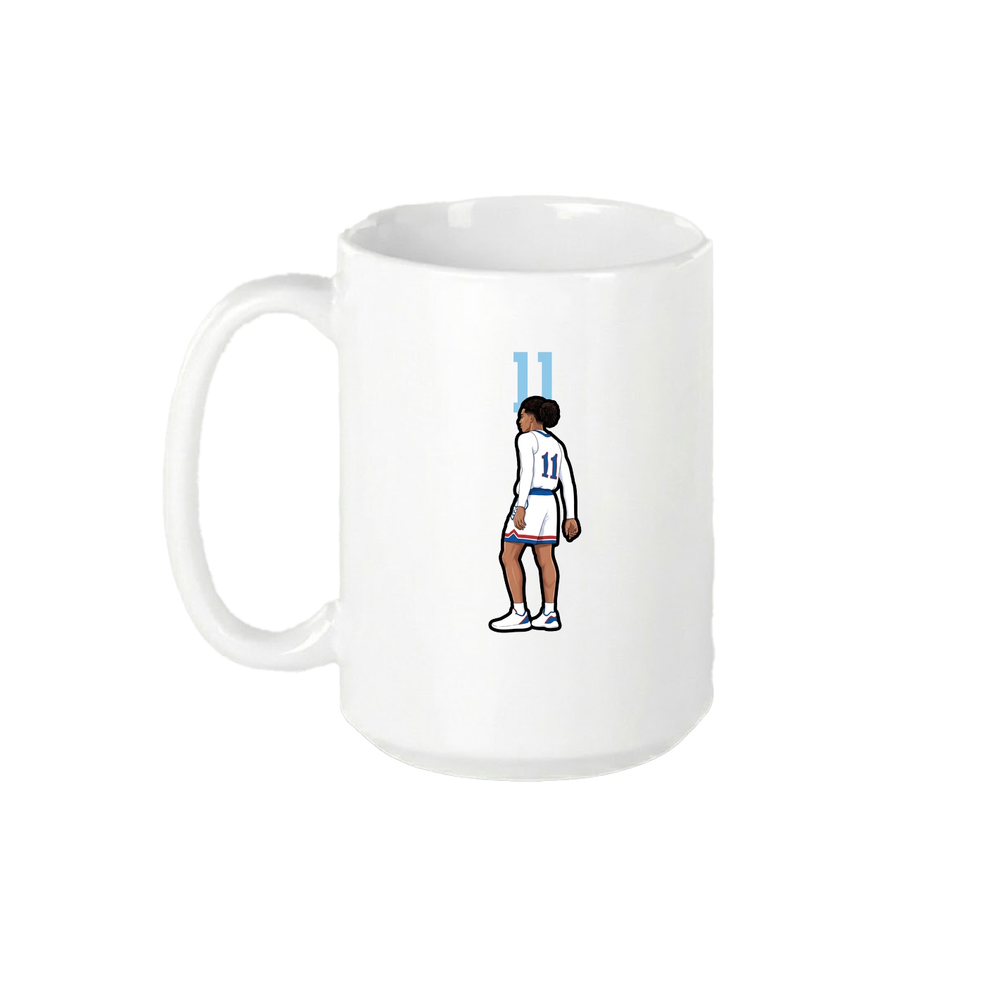 15oz Coffee Mug — Number Top in White