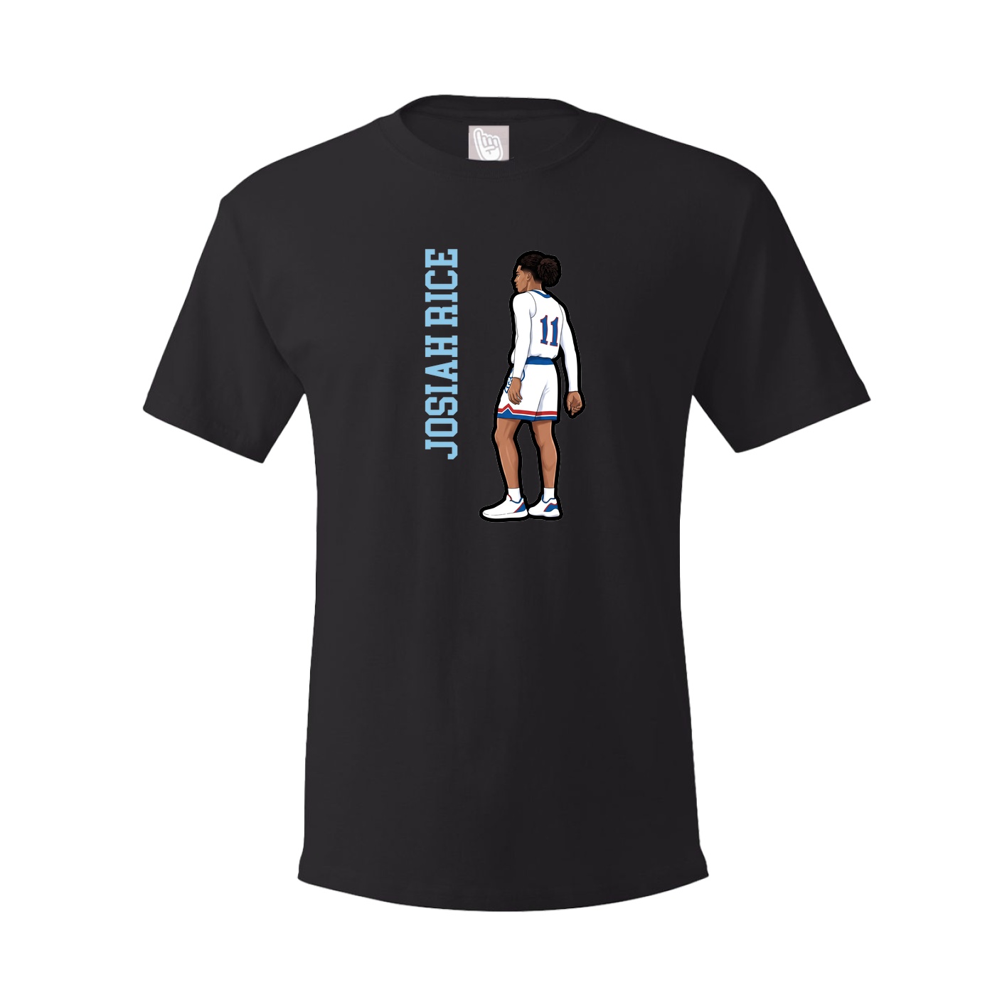 Tee — Name Vertical in Black