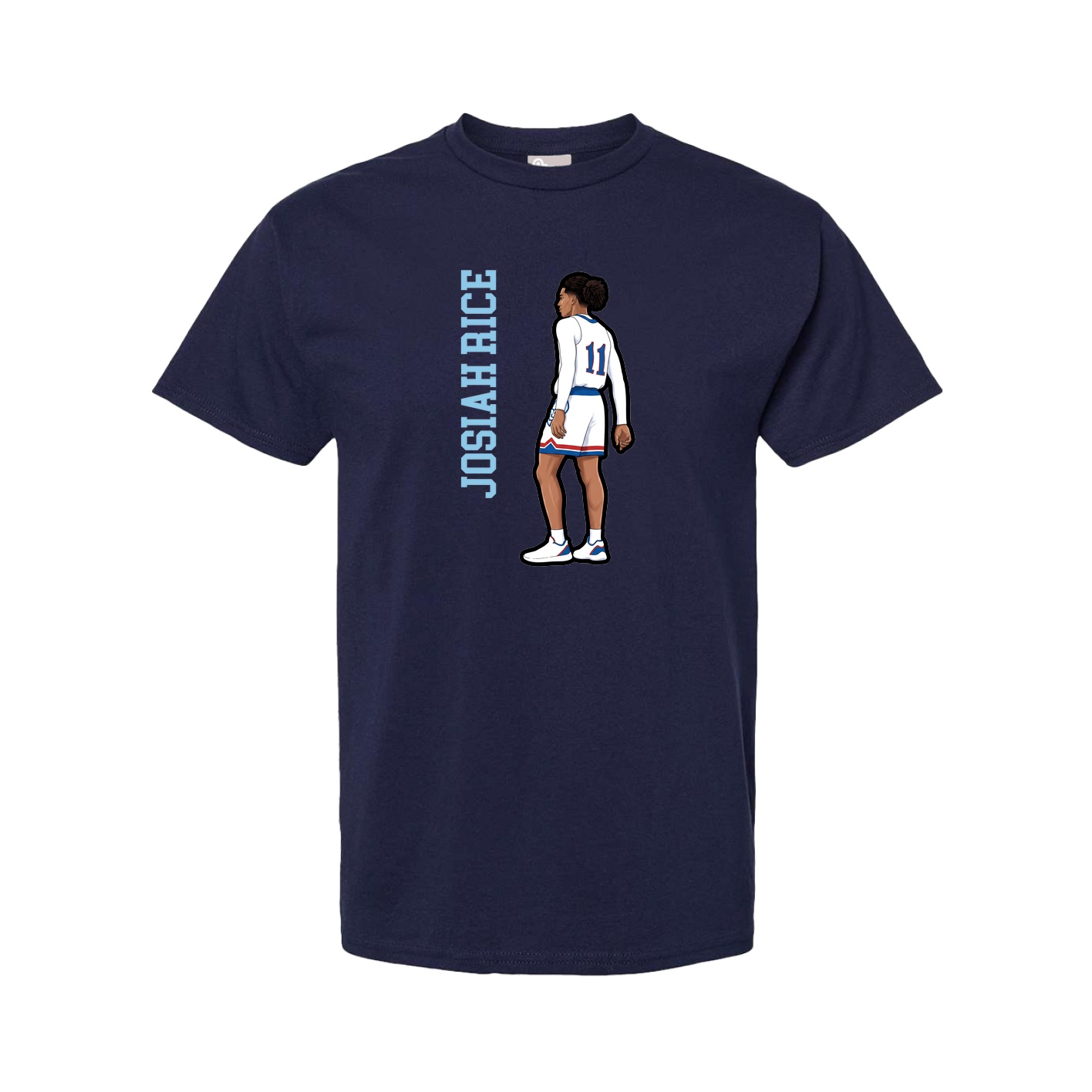 Youth Tee — Name Vertical in Navy