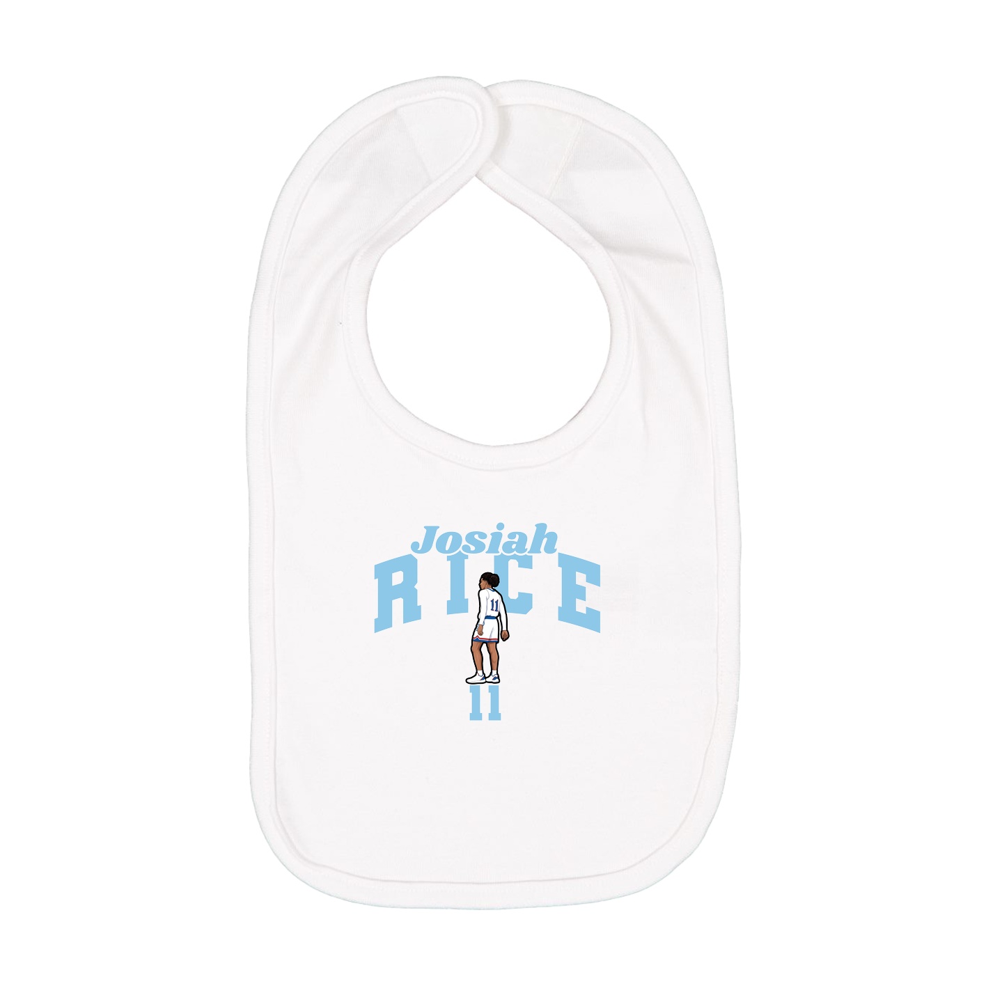 Infant Bib — Signature Arch in White