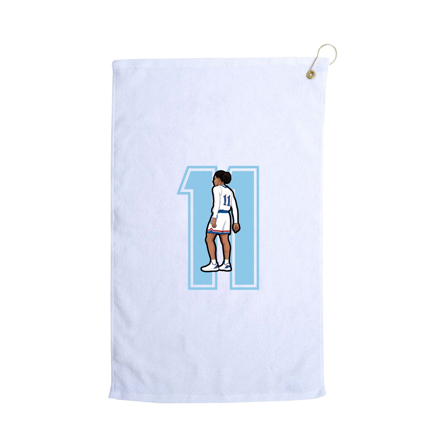 Golf Towel — Number in White