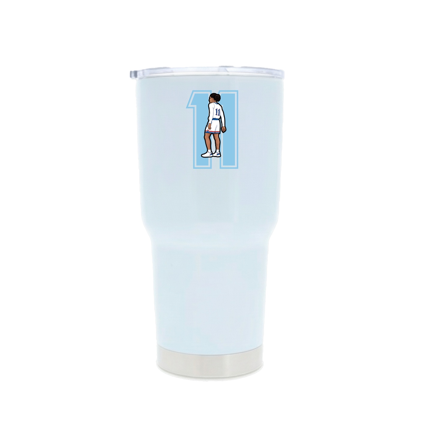 30oz Stainless Steel Tumbler — Number in White