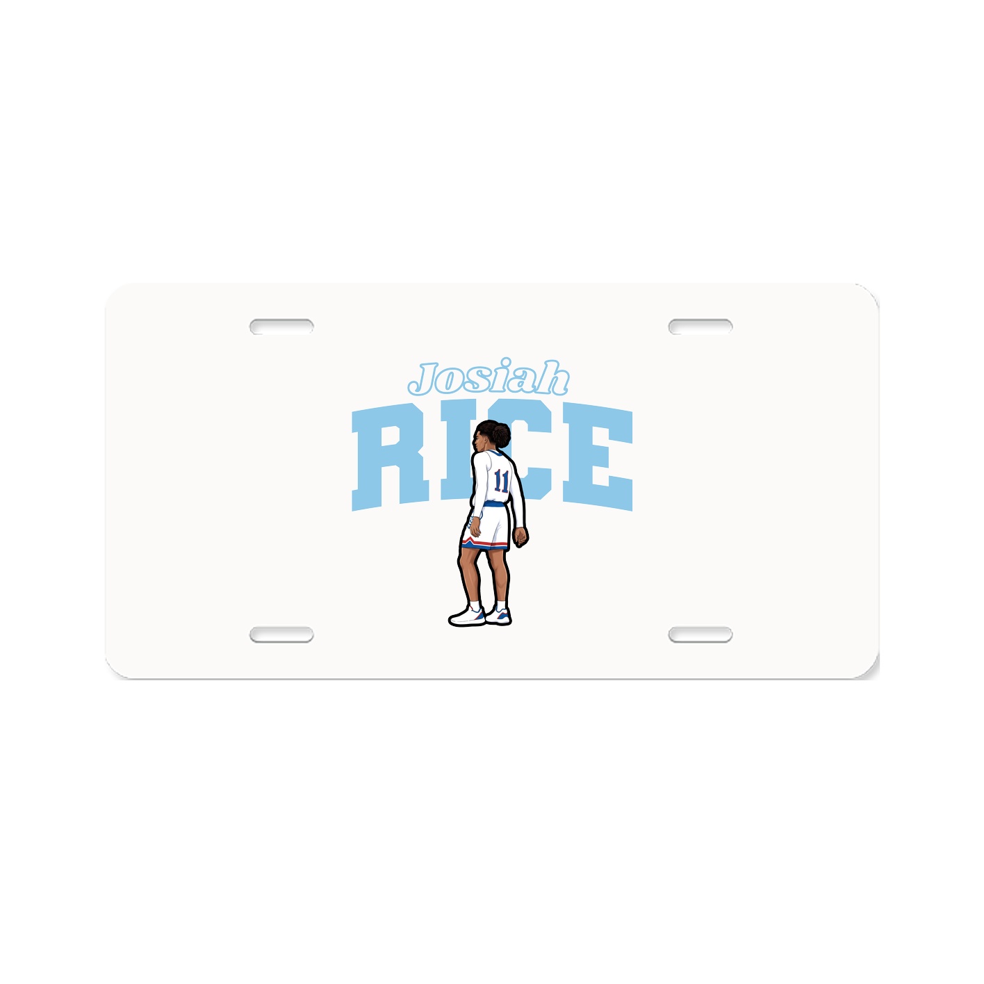 License Plate — Name Arch in Classic