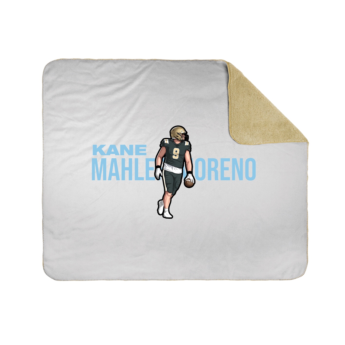 Throw Blanket — Player Name in White