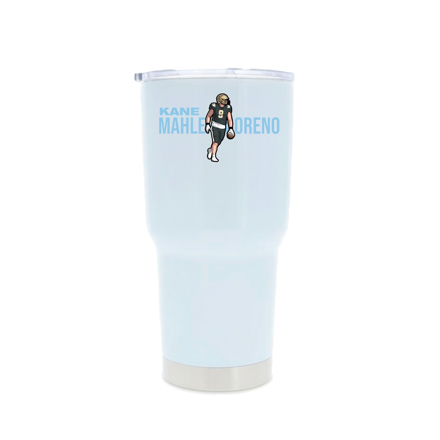 30oz Stainless Steel Tumbler — Player Name in White
