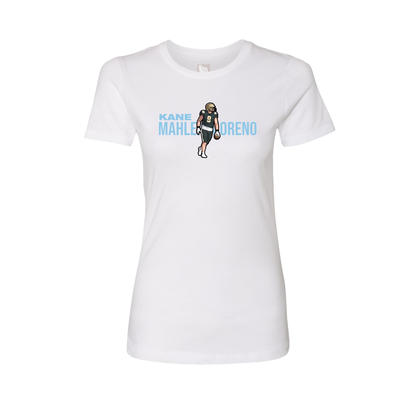 Womens Tee — Player Name in White