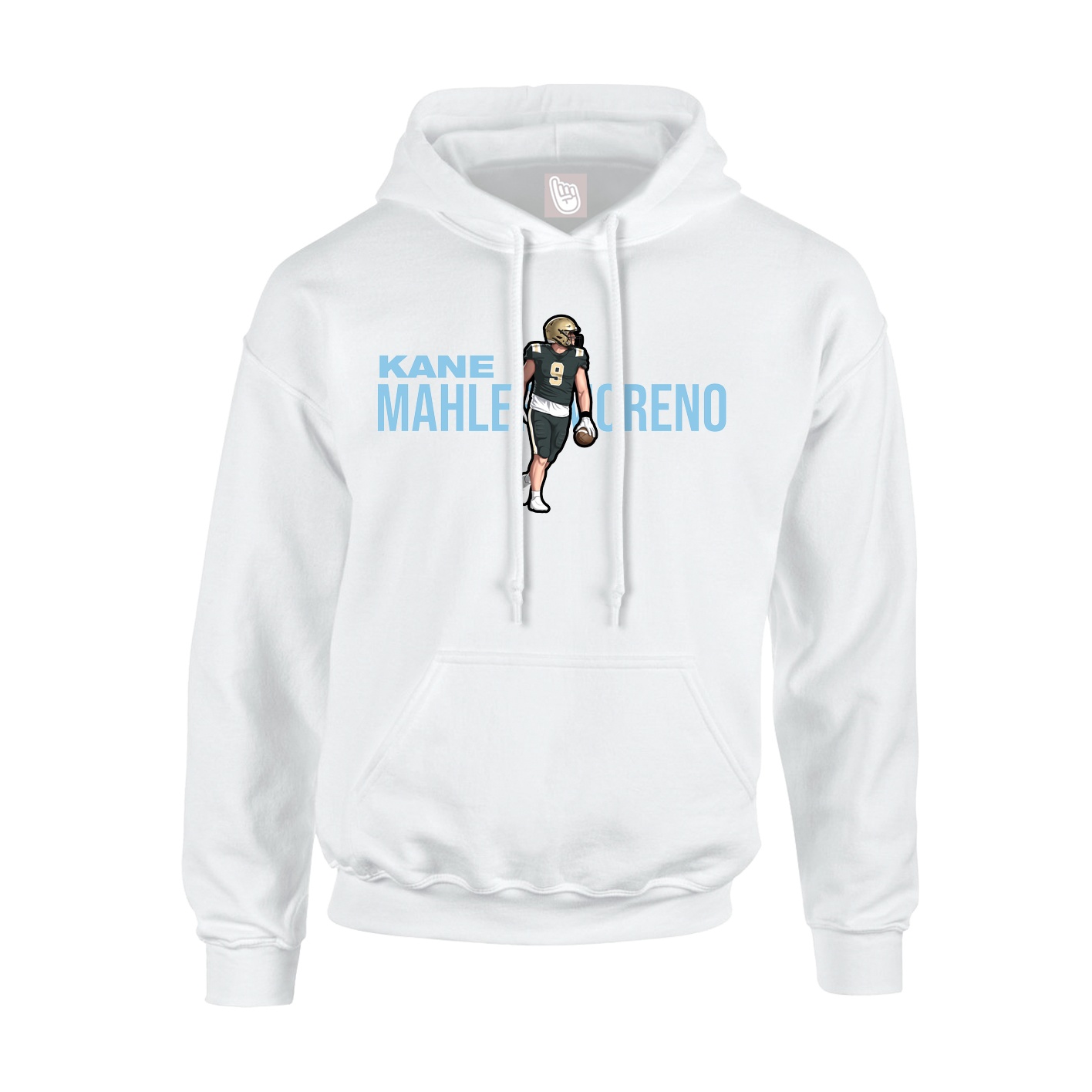 Youth Hoodie — Player Name in White