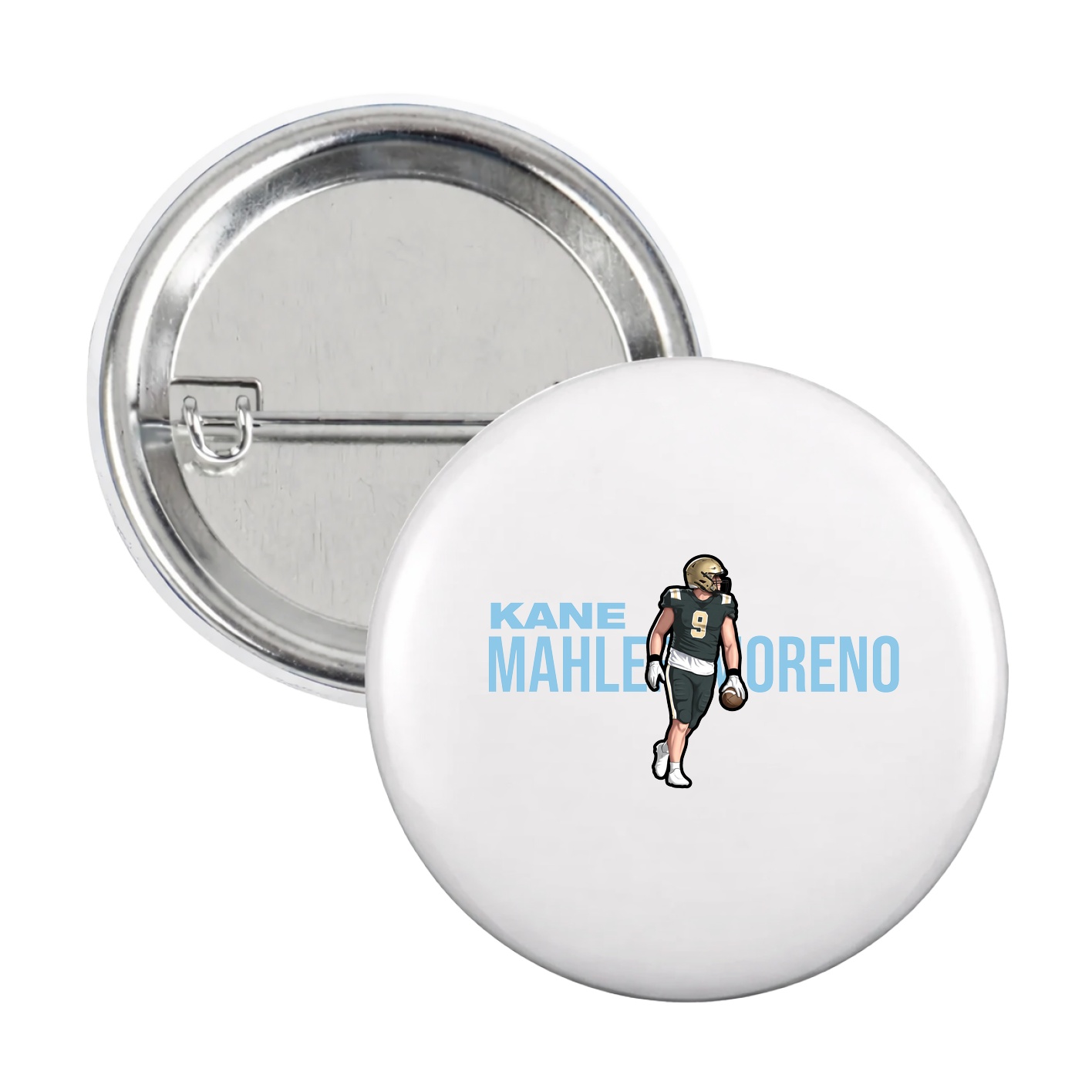 Game Day Button — Player Name in White