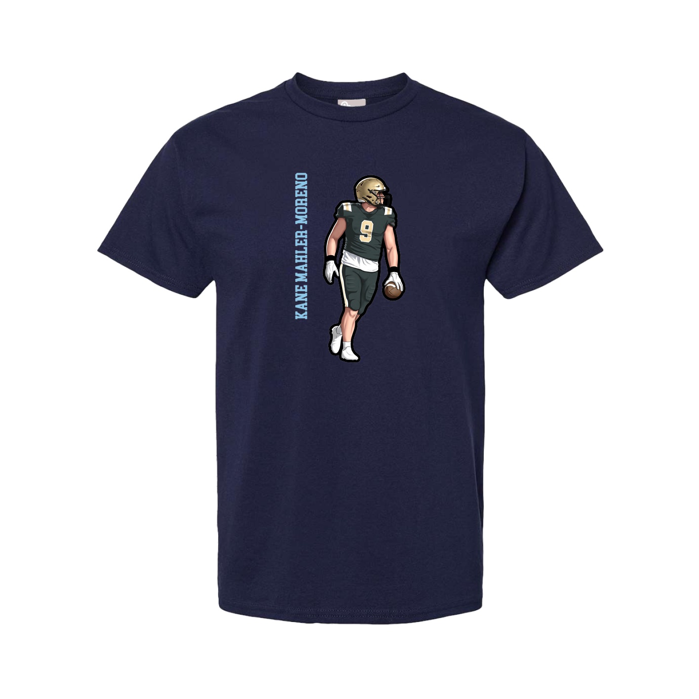 Tee — Name Vertical in Navy