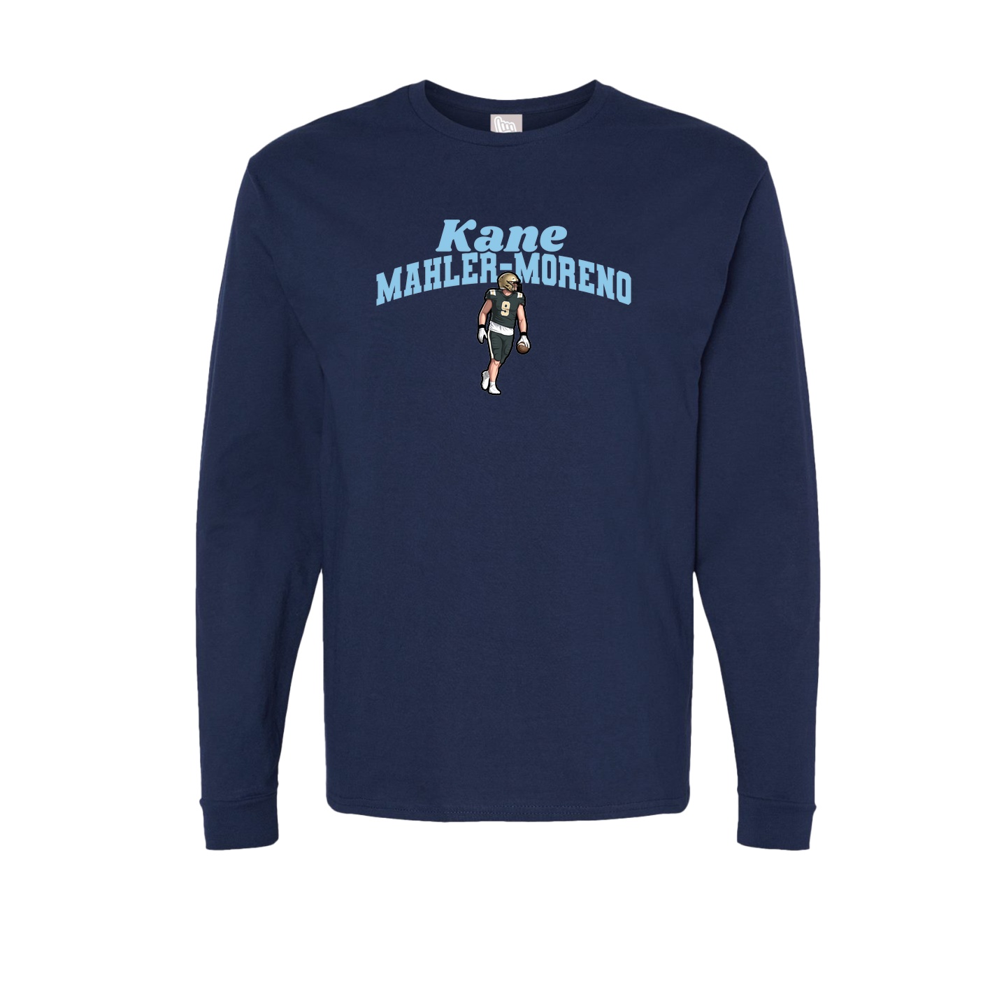 Long Sleeve Tee — Signature Arch in Navy