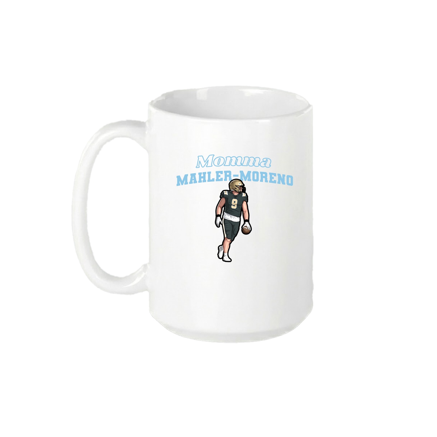 15oz Coffee Mug — Mothers Day Block in White