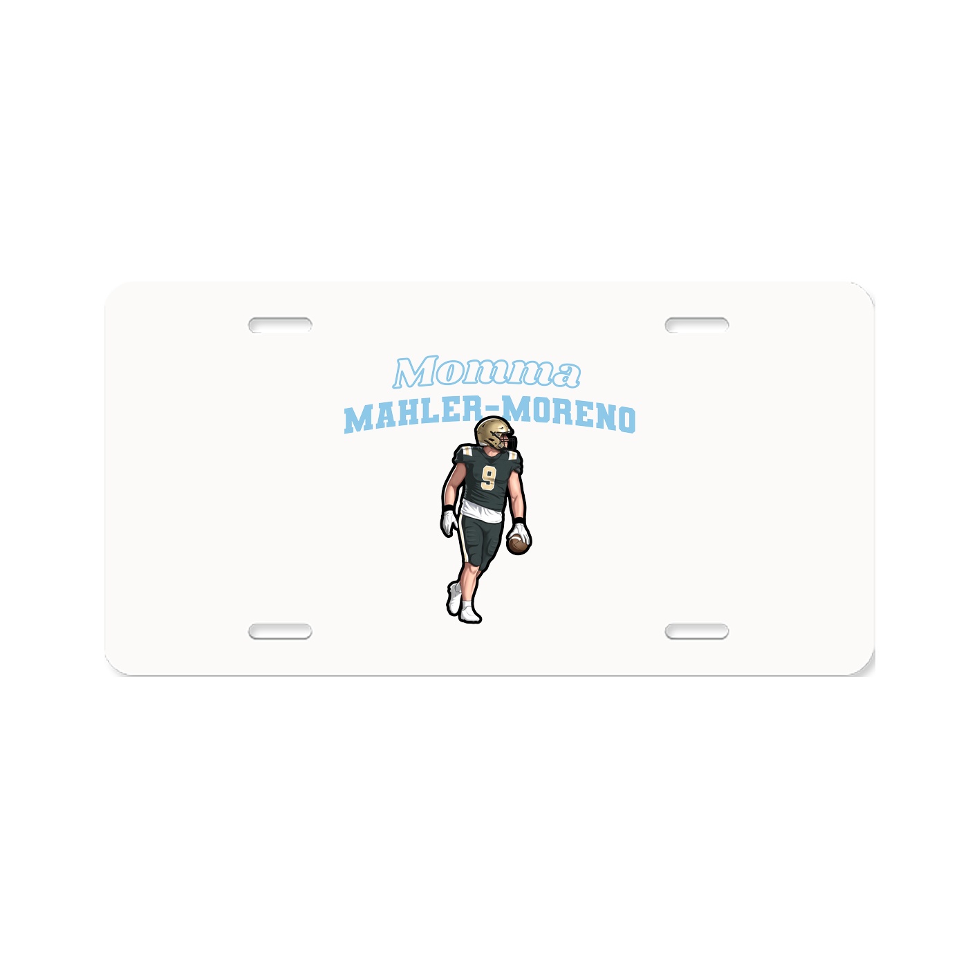 License Plate — Mothers Day Block in Classic