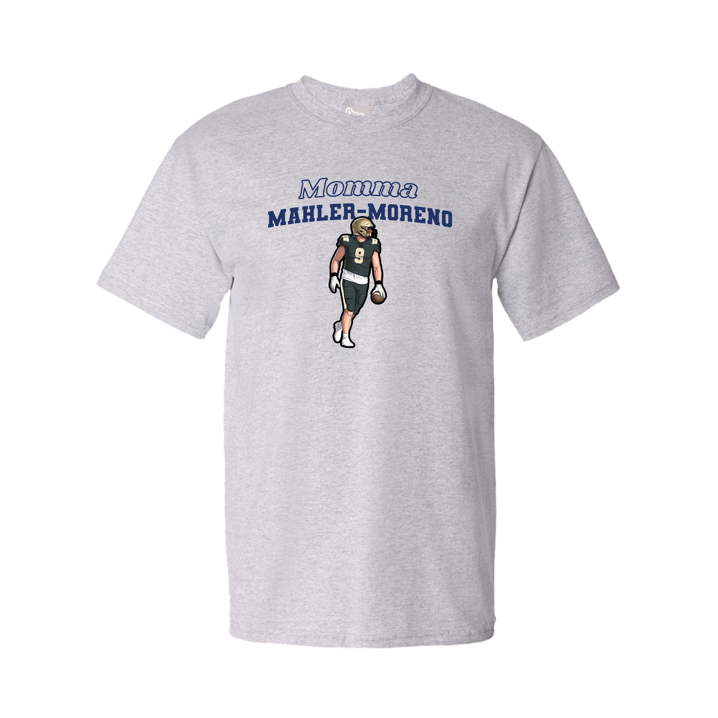 Youth Tee — Mothers Day Block in Grey
