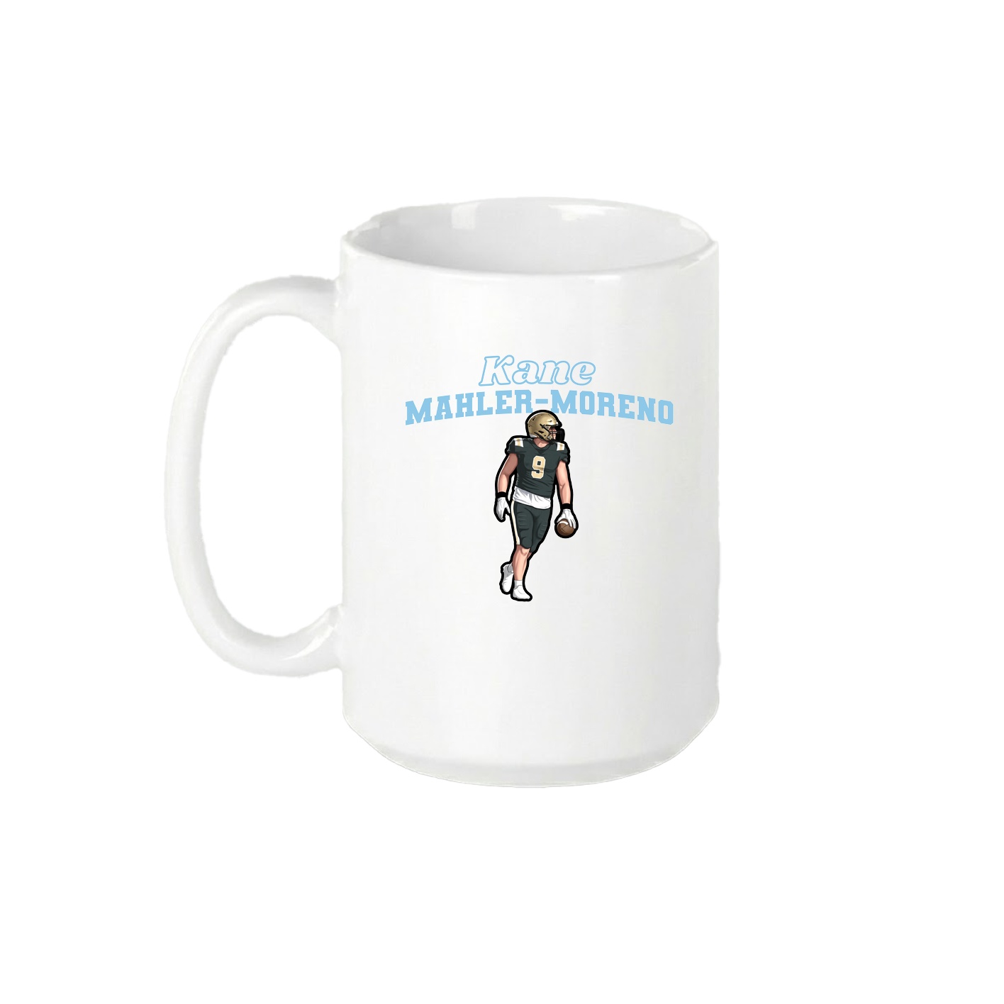 15oz Coffee Mug — Name Arch in White