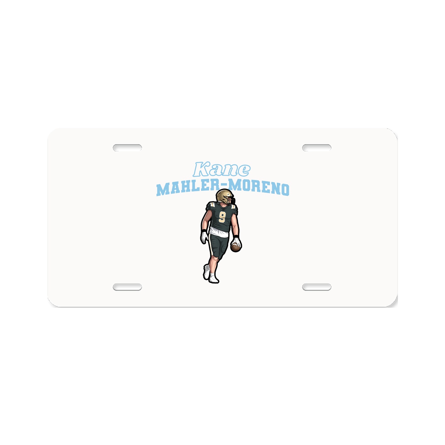 License Plate — Name Arch in Classic