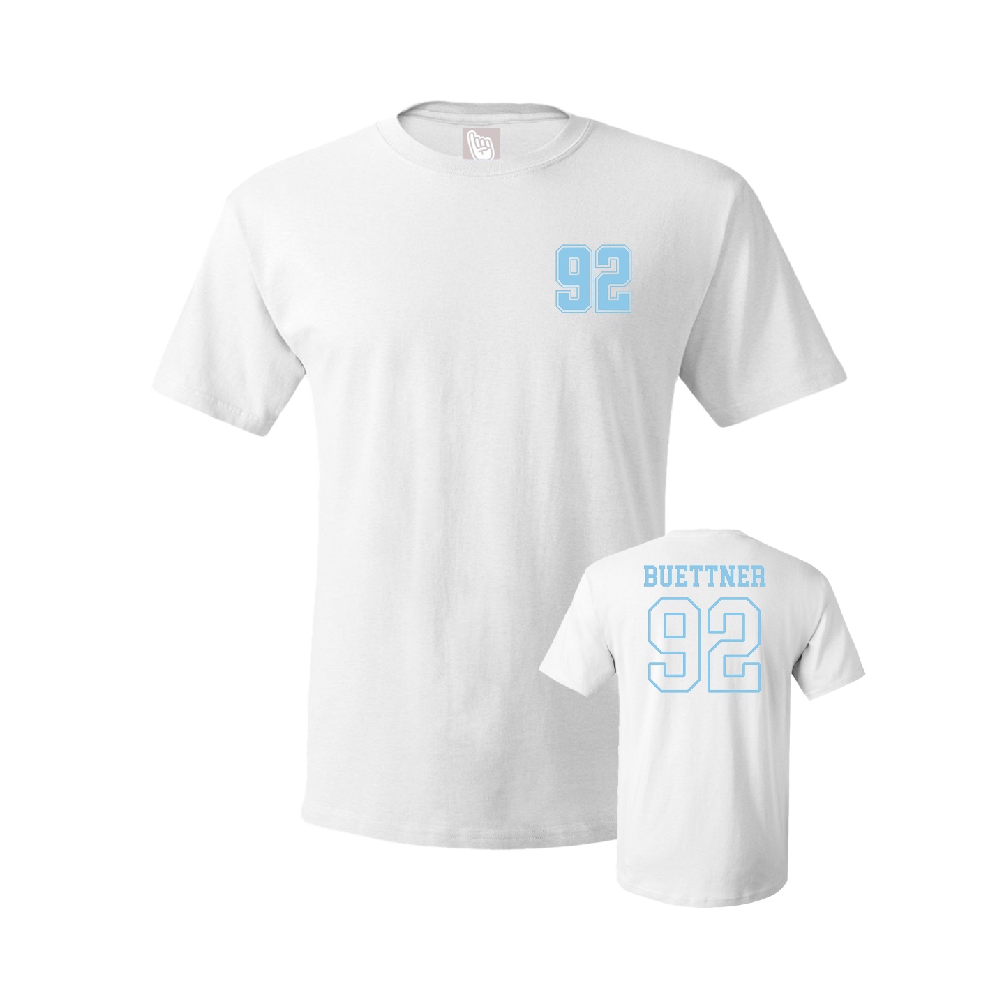Youth Tee — Chest Back in White