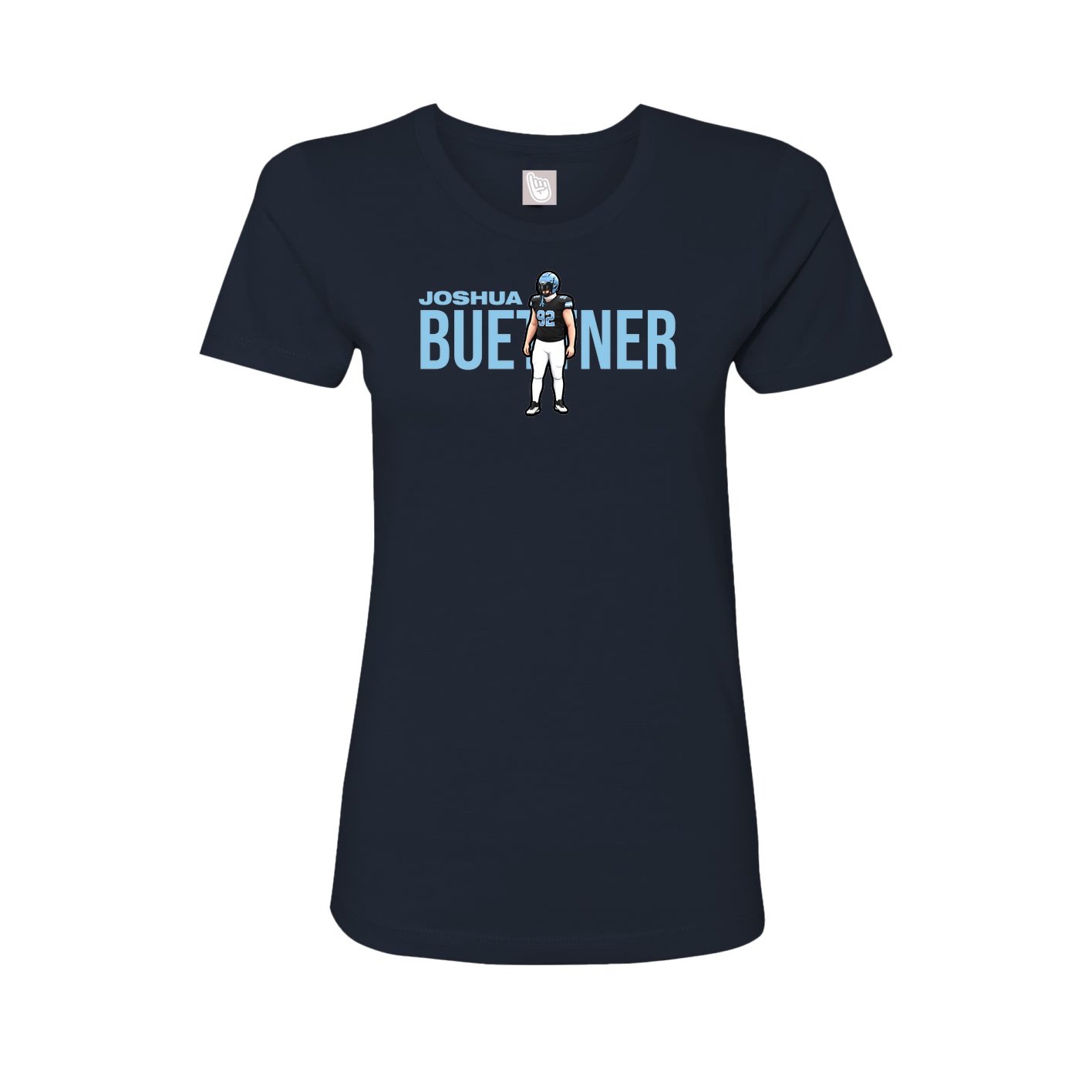Womens Tee — Player Name in Navy