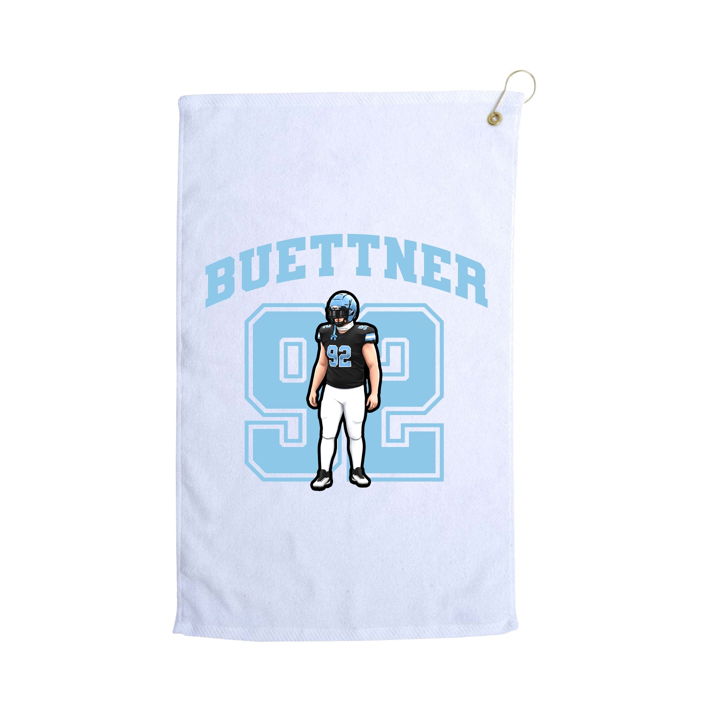 Golf Towel — Number in White